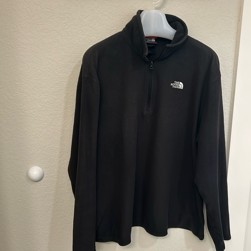 The North Face 1/4 zipper fleece. Black, men’s, very good condition